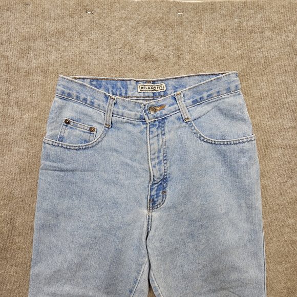 Vintage County Seat High Rise Relaxed Mom Jeans 5/6S Light Wash Y2K Baggy USA - Picture 4 of 6